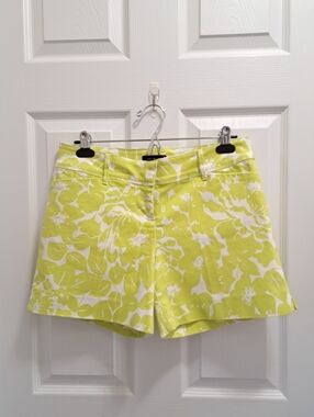 The Limited Shorts Tropical Print Women's Size 4 Colourful Green White Stretch